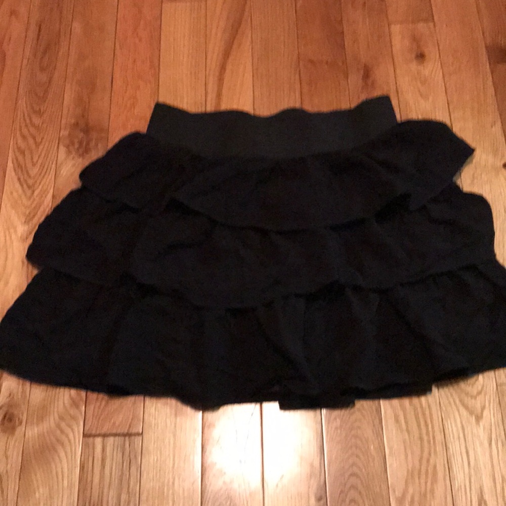 Black Ruffle Skirt